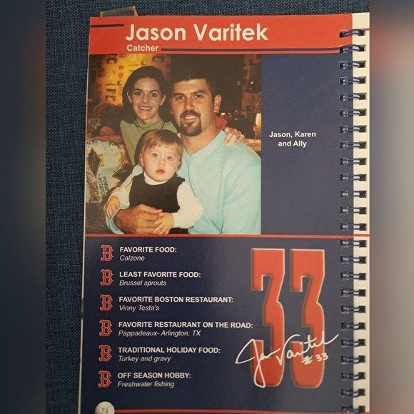 Crowding the Plate Favorite Recipes of the Boston Red Sox spiral cookbook 2001 - Picture 4 of 9